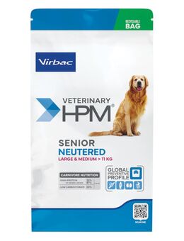 Virbac Veterinary HPM Senior Dog Neutered Large & Medium - 12 kg