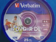 Verbatim DVD R DL Rohlinge (8x Speed, 8,5GB, 240 Min), 25 Stück - Jena