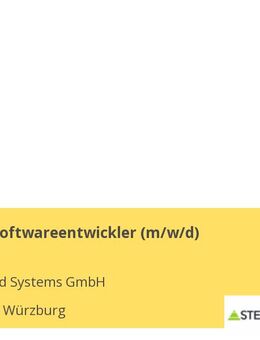 Full Stack Softwareentwickler (m/w/d) - Würzburg