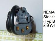 Kaltgerätekabel Netzkabel Export USA Kanada Japan, NEMA-5 Stecker (Typ B) auf C13 - Göppingen