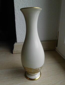 Bareuther Porzellan Vase 21 cm Goldbordüre Vintage Blumenvase Deko 4,- - Flensburg