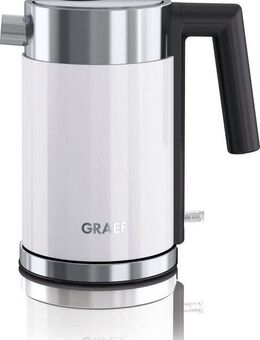 Graef Wasserkocher WK 401, 1 l, 1850 W, Edelstahl, weiß