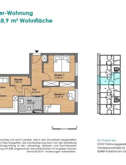 Sehr schöne, charmante 2 ZKB Wohnung in Laatzen, Neubau, hervorragende Lage! - Laatzen
