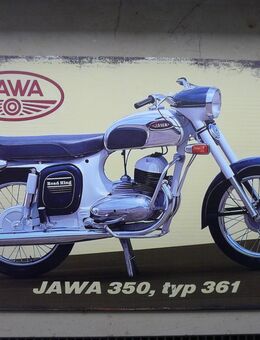 Metallschild / Blechschild…. JAWA 350 TYP 361 - Leverkusen