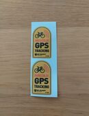 Fahrrad E Bike GPS Aufkleber 2 Stück = 1 Set Fabrikneu 60 x 30 mm Hochwertige Ausführung in 42549