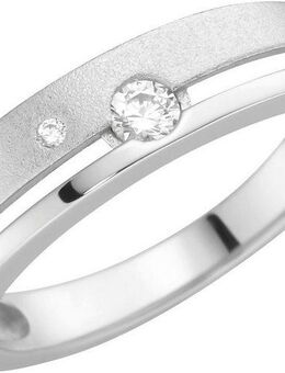 Firetti Fingerring Schmuck Geschenk Damenring Ring matt glanz, mit Zirkonia (synth)