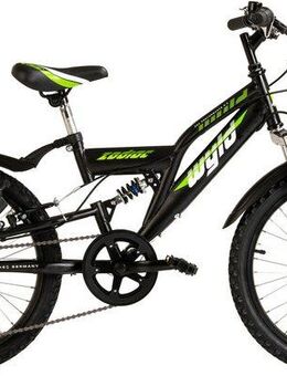 WYLD Kinderfahrrad Kinder-Mountainbike Fully ATB 20" Zodiac schwarz-grün 6 Gänge RH 31 cm, 6 Gang, Kettenschaltung