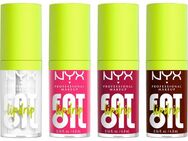 NYX Schmink-Set NYX Professional Makeup Fat Oil Lip Drip Kit, Lip Glos, Nicht klebrig, polstert die Lippen auf, pflegt, glänzendes Finish.