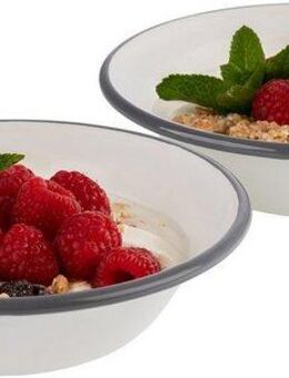 APS Schale, Emaille, (Set, 2-tlg), Ø 16,5 cm