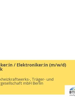 Mechatroniker:in / Elektroniker:in (m/w/d) Messtechnik - Berlin