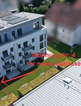 EXKLUSIVANGEBOT: Barrierefrei - Nachhaltig - Neubau: 2-Zi.-Wohnung mit ca. 92 m², Garten + Terasse - Germering