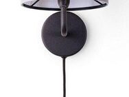 Paco Home Wandleuchte Uni Color, ohne Leuchtmittel, Wandlampe Schalter Flur Wohnzimmer Ø…18cm Unifarben Deko Kabel 3m E14