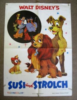 Filmplakat - Susi und Strolch ( Walt Disney ) - Niddatal Zentrum
