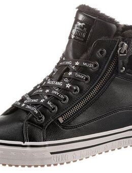 Mustang Shoes Sneaker mit bedrucktem Fellimitat-Kragen