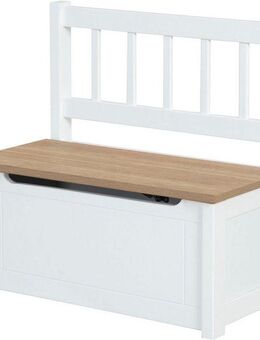 roba® Truhenbank Woody, natur & weiß, aufklappbar
