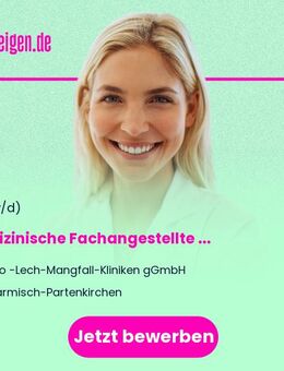 Medizinische Fachangestellte (m/w/d) Psychiatrische Ambulanz in Garmisch-Partenkirchen - Garmisch-Partenkirchen