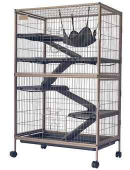 TIAKI Kleintierkäfig Critter Empire - L 80 x B 52 x H 127 cm