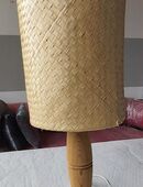 Designer-Tischlampe, Massivholz Erle, Messe-Unikat, neu in 84359