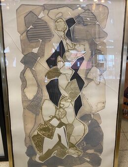 Signierte Grafik / Skulptur Paolo Boni 1967 Ungewöhnlich gross! - Köln