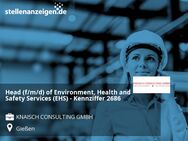 Head (f/m/d) of Environment, Health and Safety Services (EHS) - Kennziffer 2686 - Gießen