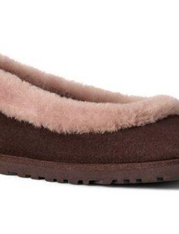UGG Zora Ballet Flat Ballerina Homeslippers, Flats mit Logoverzierung