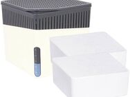 WENKO Luftentfeuchter Modell Cube, für 40 m³ Räume, Tank 0,8 l, mit 2 x 500 g Entfeuchter-Blöcken