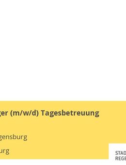 Kinderpfleger (m/w/d) Tagesbetreuung - Regensburg