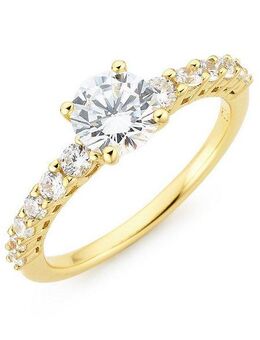 Firetti Fingerring Schmuck Geschenk Silber 925 Silberring Verlobungsring, mit Zirkonia (synth)