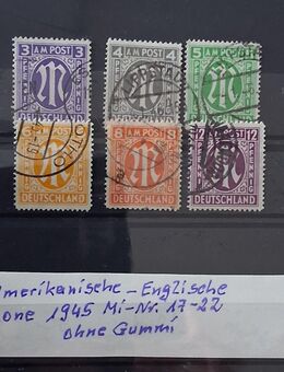 Amerikanische-Britische Zone 1945 17-22 gestempelt - Görlitz
