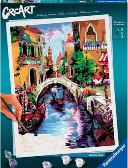 Ravensburger Malen nach Zahlen CreArt, Zauberhaftes Venedig, für Erwachsene, Made in Europe