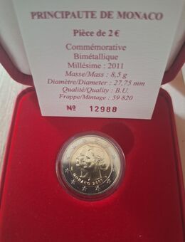 2 Euro Monaco 2011 in Stgl. Zertifikat - Bielefeld