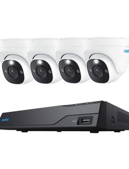 Reolink Überwachungskamera NVS8-8MD4 - 4K UHD Sicherheitssystem, 8-Kanal NVR (Außenbereich, 30m scharfe Nachtsicht, 24/7 Aufnahme, intelligente Erkennung)