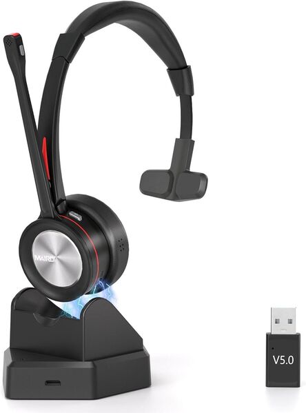 Bluetooth 5.2 Headset mit Mikrofon Noise Canceling Wireless Heads - Berlin Neukölln