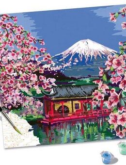 Ravensburger Malen nach Zahlen CreArt, Japanese Cherry Blossom, Made in Europe