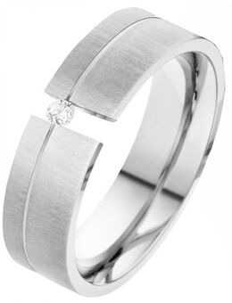 Damenring Edelstahl DE216 mit Zirkonia - Aholming