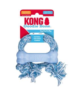 KONG Puppy Goodie Bone mit Seil - Größe XS: L 8,3 x B 2,8 x H 1,8 cm