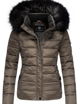 Navahoo Steppjacke Miamor hochwertige Winterjacke m. voluminöser Kunstpelz-Kapuze