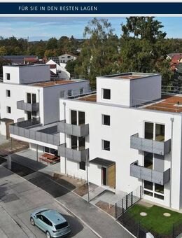 Licht, Luft & Luxus : Traumhafte 3-Zi.-Neubauwohnung mit Dachterrasse & Balkon - Erstbezug - Landshut