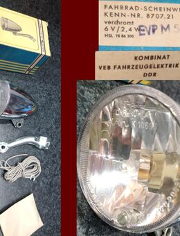 DDR FER Fahrrad Lampe Ruhla Frontlampe FER 8707.21, AKA , " Neu " - Berlin