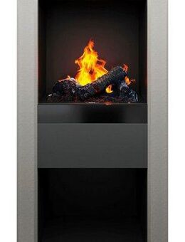 Dimplex Elektrokamin Cubic, anthrazit-grau, mit Fernbedienung, Heizung, 3D Optimyst® Flammeneffekt