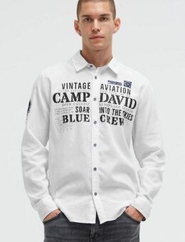 CAMP DAVID Langarmhemd aus Baumwolle