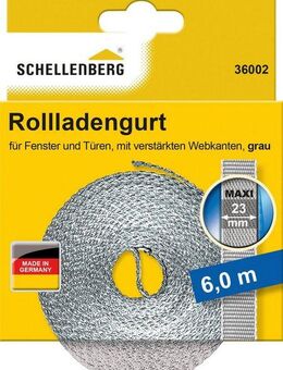 SCHELLENBERG Maxi, 23 mm, 6 m Länge Rollladengurt, Gurtband erhältlich in unterschiedlichen Farben