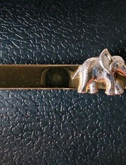 Krawattenspange mit Elefant / 333 Gelbgold – VB 269 € - Berlin