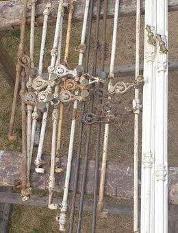 Bremer Stange, Fensterriegel, Fensterstangen, Verriegelungen, alt, 15 Stück - Winsen (Aller)