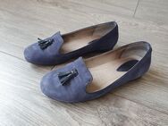 Ecco Damen Slipper/Halbschuhe Gr.38 Blau Leder **Anschauen** - Köln