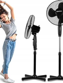 Standventilator Ventilator Windmaschine Luftkühler leistungsstark schwarz - Wuppertal