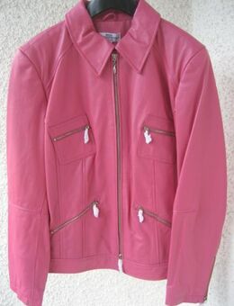 Gr. 40: Edelporc-Nappa-Lederjacke, rosa, Best Connections, Heine, neu - München