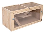 TIAKI Hamsterkäfig aus Holz XL - L 115 x B 50 x H 55,3 cm