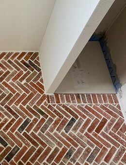 Boden Platte Wand Fliese Ziegel Mauer Back Stein Antik Riemchen Verblender Fischgrät Landhaus Küche - Salzatal