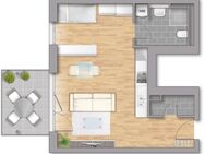 Großzügiges Studio mit eigenem Balkon und Stellplatz ##Sofort bezugsfertig!!## - Winnenden